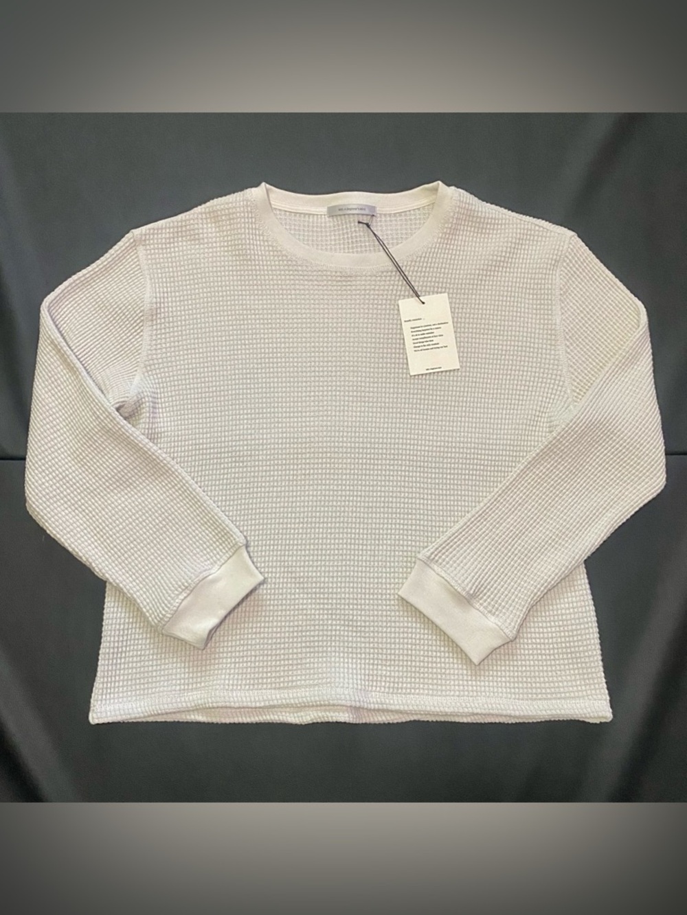 With A Beginner’s Mind Waffle Knit Long Sleeve Top
